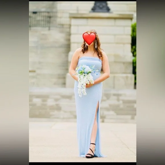 Windsor Light Blue Beaded Gown - Picture 1 of 7